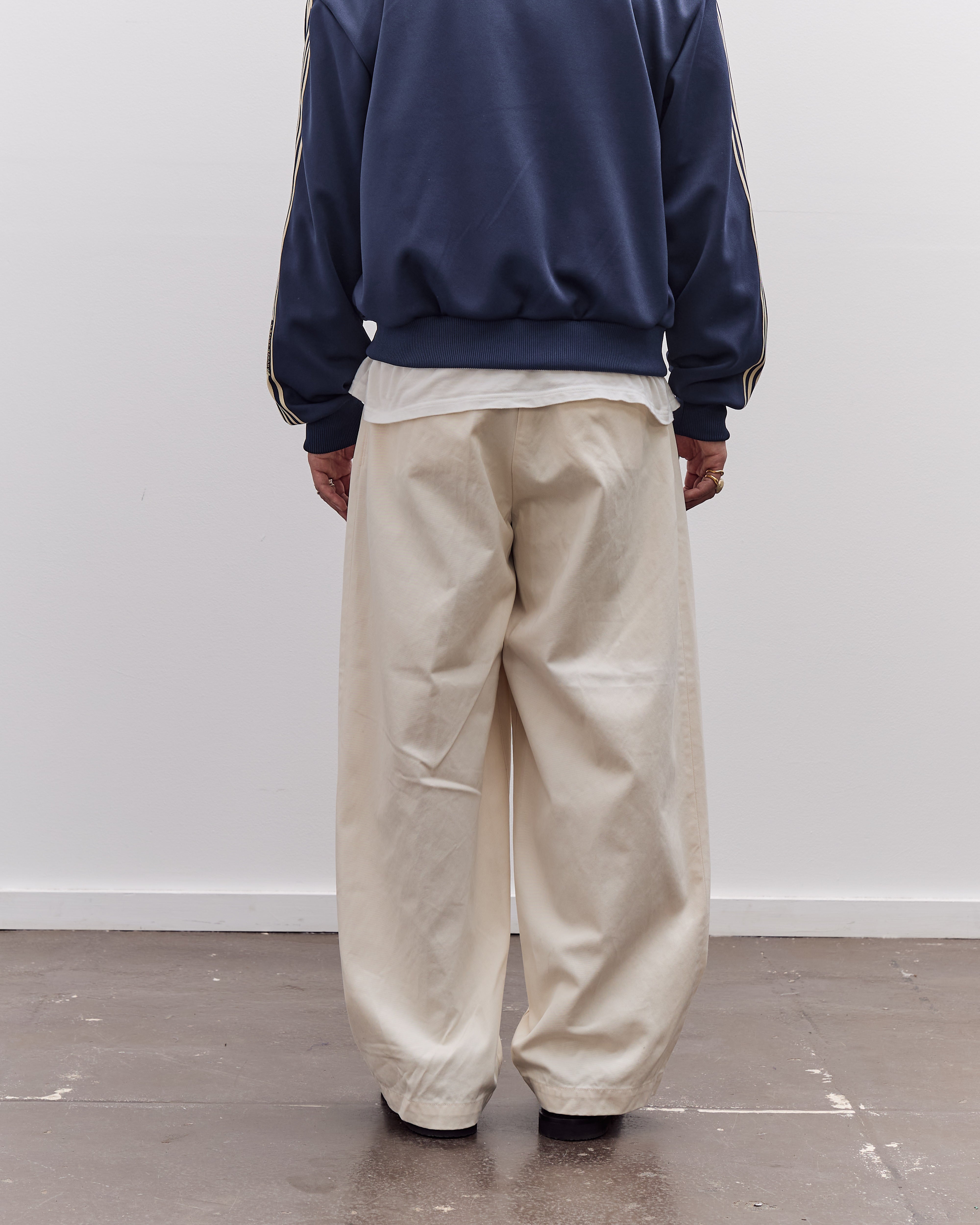 Kapital 36/2 Westpoint Chino ZOOT Trouser (Mens), Ecru – Glasswing