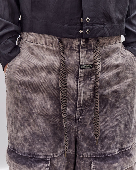 Kapital 14W Corduroy Nouvelle Shuttle Pants Unisex, Gray
