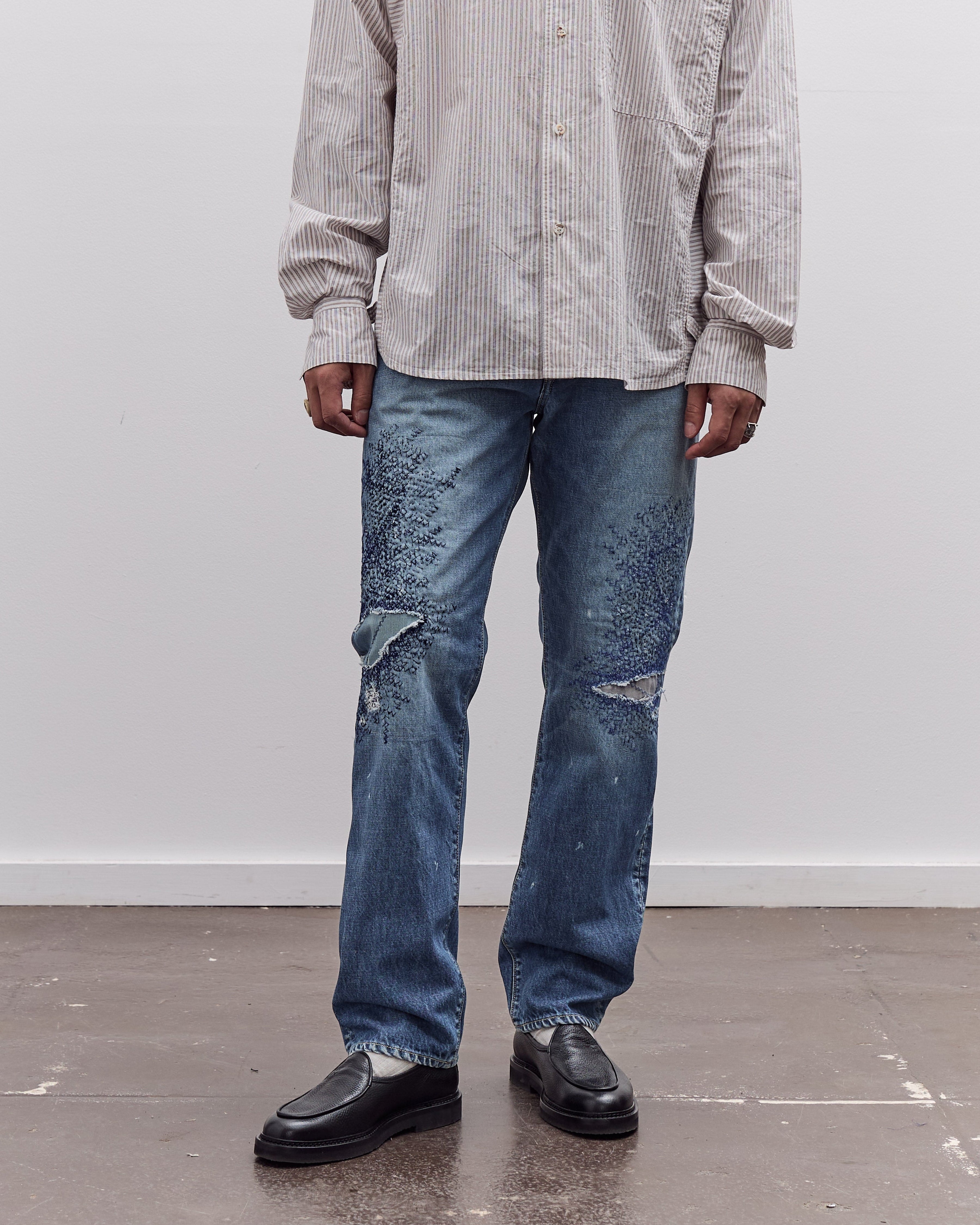 Kapital 14oz Denim 5P MONKEY CISCO (3YearsFade), IDG – Glasswing