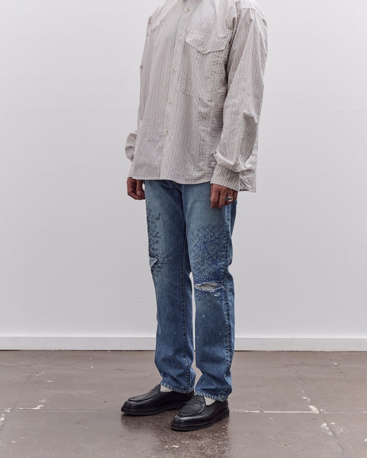 Kapital 14oz Denim 5P MONKEY CISCO (3YearsFade), IDG