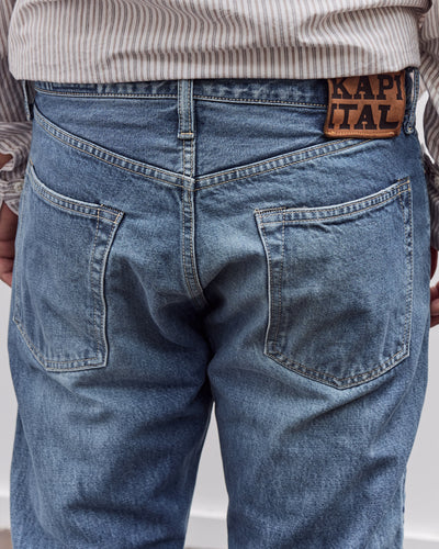 Kapital 14oz Denim 5P MONKEY CISCO (3YearsFade), IDG