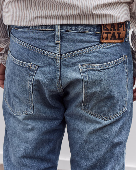 Kapital 14oz Denim 5P MONKEY CISCO (3YearsFade), IDG