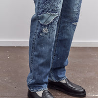 Kapital 14oz Denim 5P MONKEY CISCO (3YearsFade), IDG