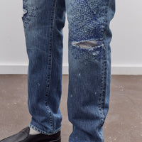 Kapital 14oz Denim 5P MONKEY CISCO (3YearsFade), IDG
