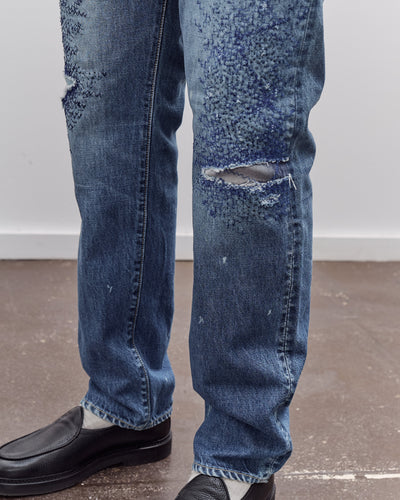 Kapital 14oz Denim 5P MONKEY CISCO (3YearsFade), IDG