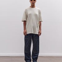 Kapital Gauze Jersey Biscuit Pocket T, Ivory