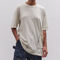 Kapital Gauze Jersey Biscuit Pocket T, Ivory