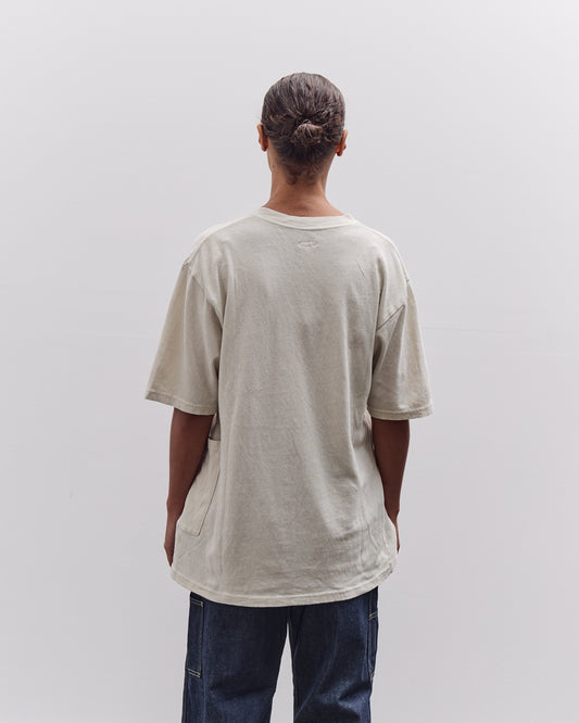 Kapital Gauze Jersey Biscuit Pocket T, Ivory