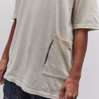 Kapital Gauze Jersey Biscuit Pocket T, Ivory