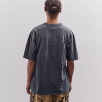 Kapital Jersey Crew T Rain Skull, Black