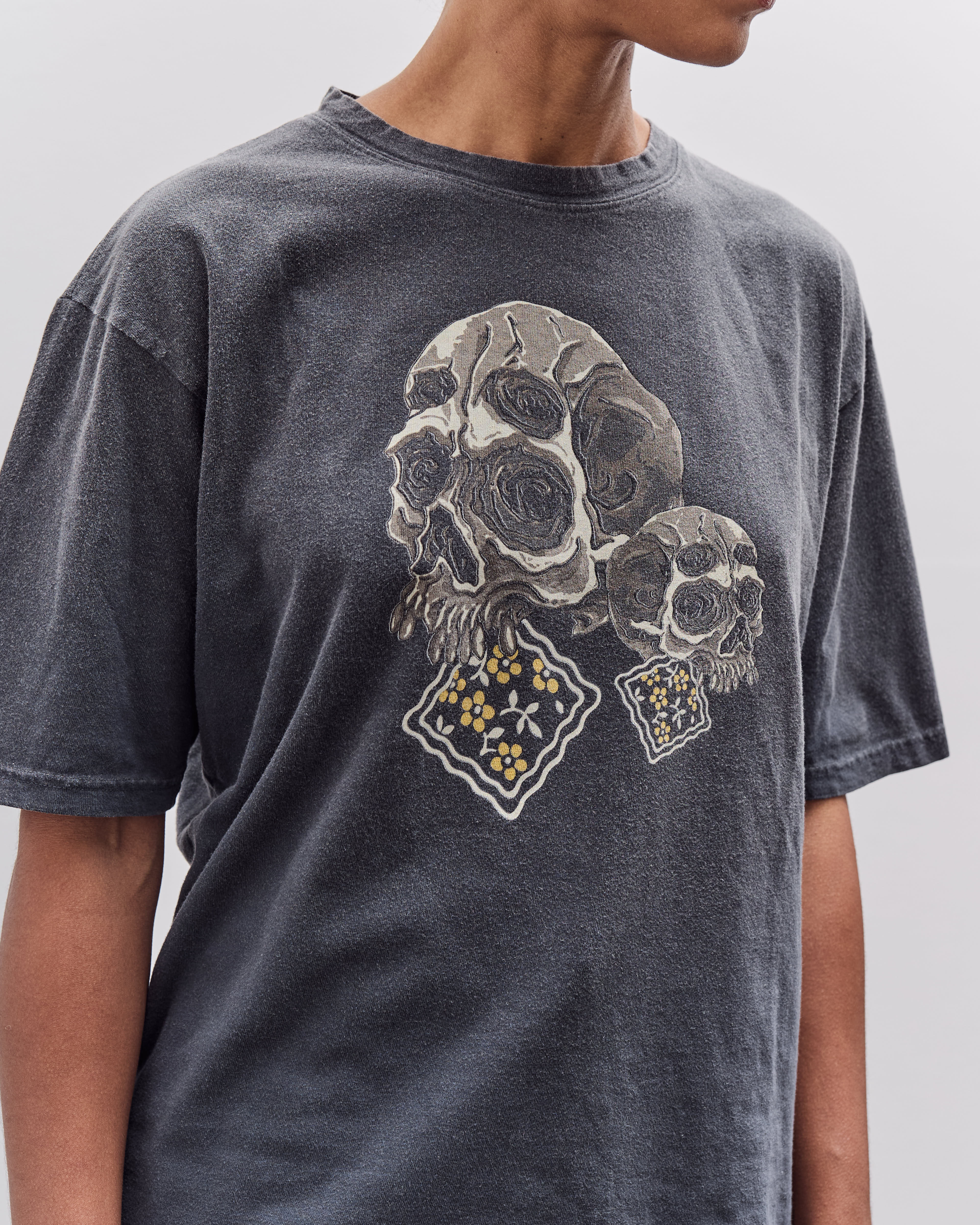 Jersey Crew T Rain Skull, Black – Glasswing