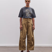 Kapital Herringbone Jumbo Monkey Pants - Factory Repaired & Embroidery, Camel