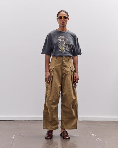 Kapital Herringbone Jumbo Monkey Pants - Factory Repaired & Embroidery, Camel