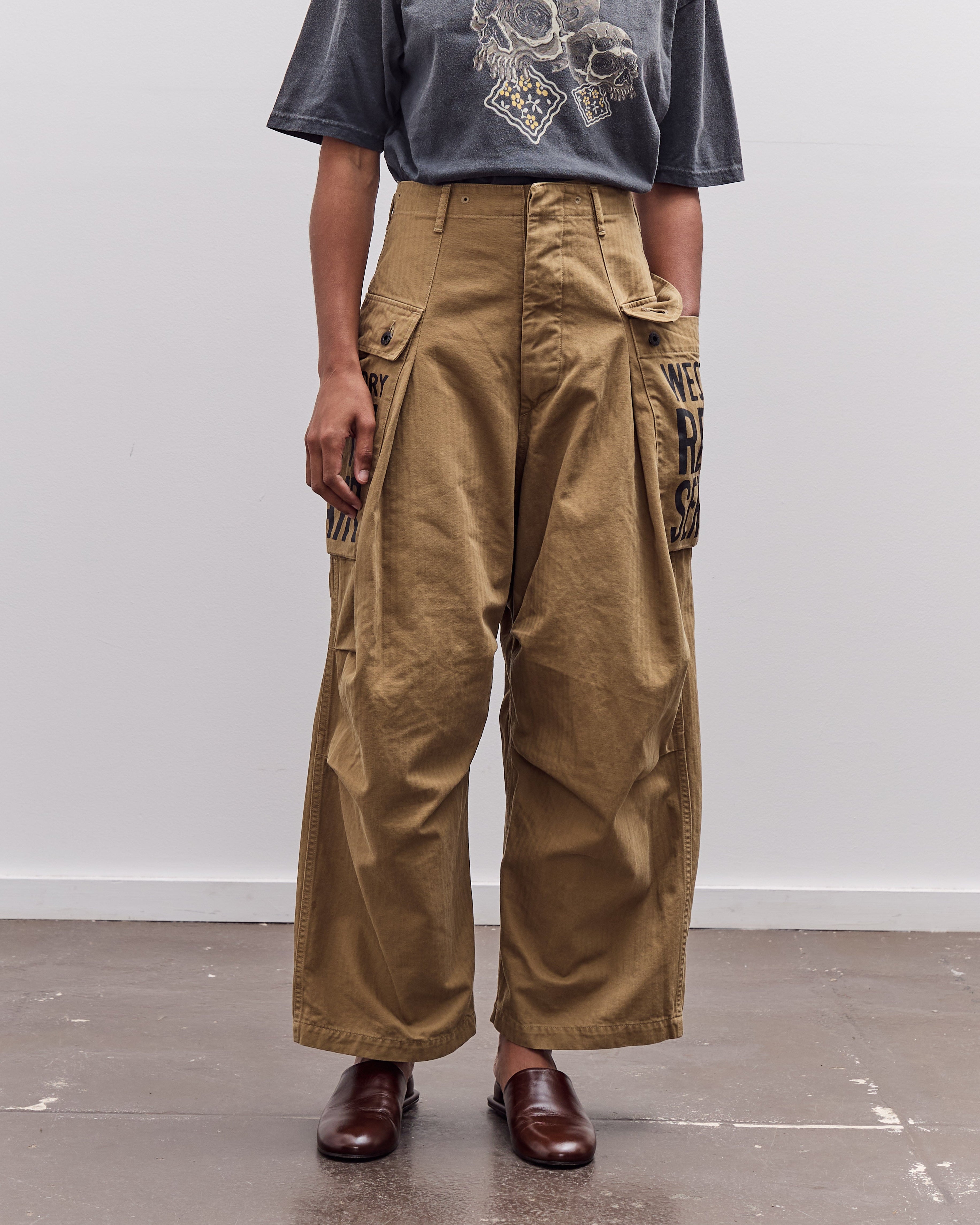 Kapital Herringbone Jumbo Monkey Pants - Factory Repaired