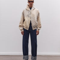 Kapital Swt Knit Bandana Bivouac Hooded Blouson, Ecru