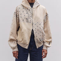 Kapital Swt Knit Bandana Bivouac Hooded Blouson, Ecru