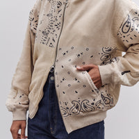 Kapital Swt Knit Bandana Bivouac Hooded Blouson, Ecru