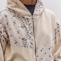 Kapital Swt Knit Bandana Bivouac Hooded Blouson, Ecru