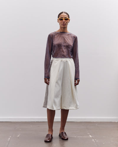Kapital Sheer Jersey DIP-DYE Boat-Neck Long Sleeve T, Purple