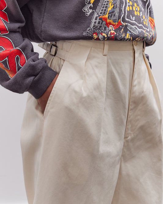 Kapital 36/2 Westpoint Chino ZOOT Trouser (Mens), Ecru