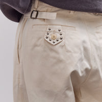 Kapital 36/2 Westpoint Chino ZOOT Trouser (Mens), Ecru