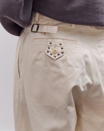 Kapital 36/2 Westpoint Chino ZOOT Trouser (Mens), Ecru
