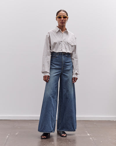 Kapital 14Oz Denim 5P Skittle Baggy Pants, Pro