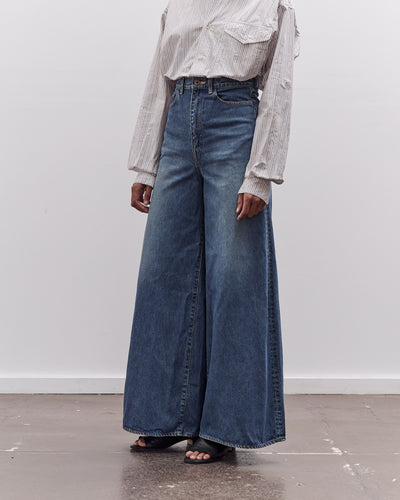 Kapital 14Oz Denim 5P Skittle Baggy Pants, Pro