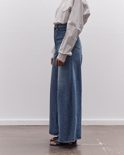 Kapital 14Oz Denim 5P Skittle Baggy Pants, Pro