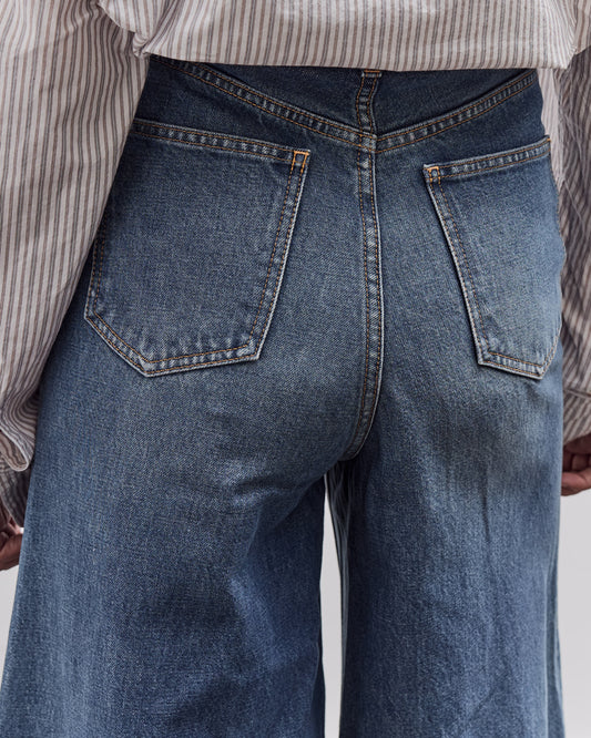 Kapital 14Oz Denim 5P Skittle Baggy Pants, Pro