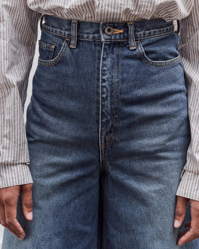 Kapital 14Oz Denim 5P Skittle Baggy Pants, Pro
