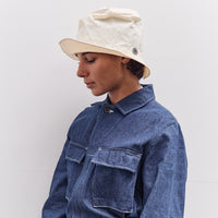 Nylon Konbu Pork Pie Camp Hat, White