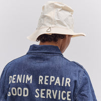 Nylon Konbu Pork Pie Camp Hat, White