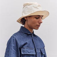 Nylon Konbu Pork Pie Camp Hat, White