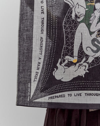Kapital Rainskull No Woman No Cry Bandana, Black