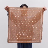 Kapital Polka Dots Bandana, 30x30, Brown