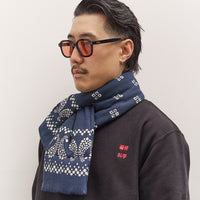 Kapital Bandana Kesa Scarf, Navy