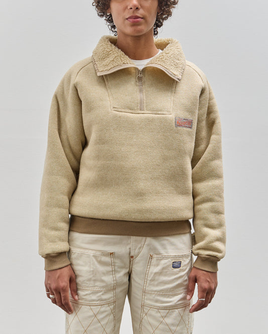 Kapital Boa Fleece Zip Alpine Pullover, Ecru – Glasswing