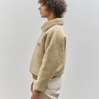 Kapital Boa Fleece Zip Alpine Pullover, Ecru