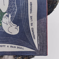 Kapital Rainskull No Woman No Cry Bandana, Navy/White