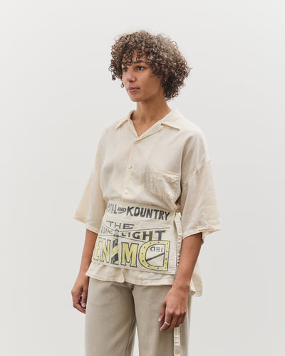 Kapital Canvas Shrot AD Apron (GUIDING LIGHT), Ecru