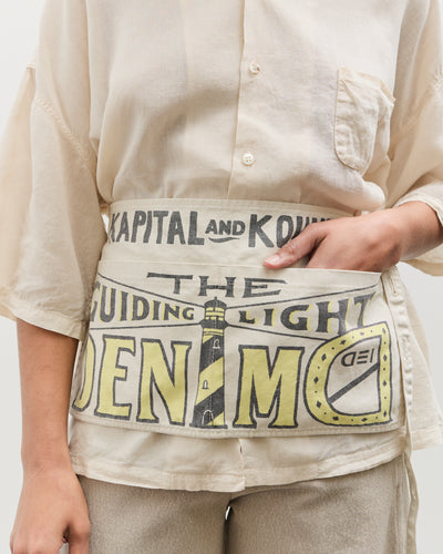Kapital Canvas Shrot AD Apron (GUIDING LIGHT), Ecru