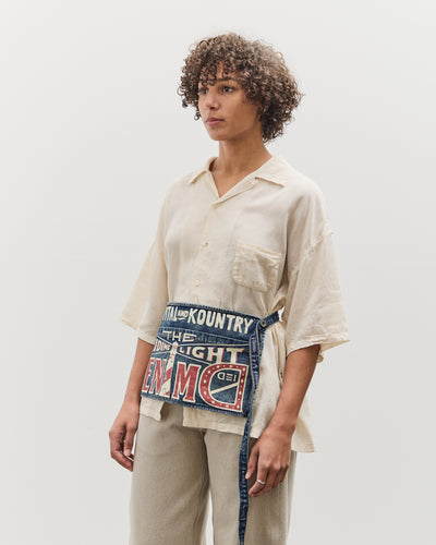 Kapital 13oz Denim Damaged Shrot AD Apron (GUIDING LIGHT), PRO