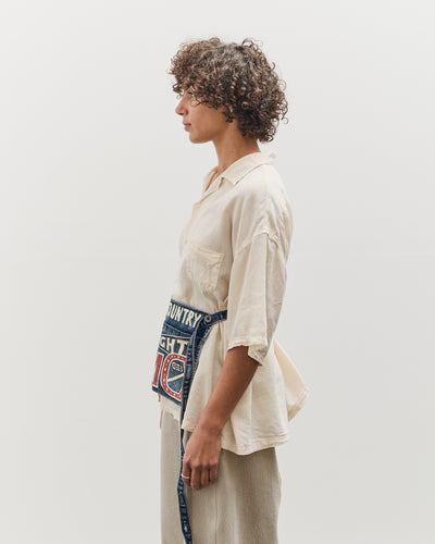 Kapital 13oz Denim Damaged Shrot AD Apron (GUIDING LIGHT), PRO