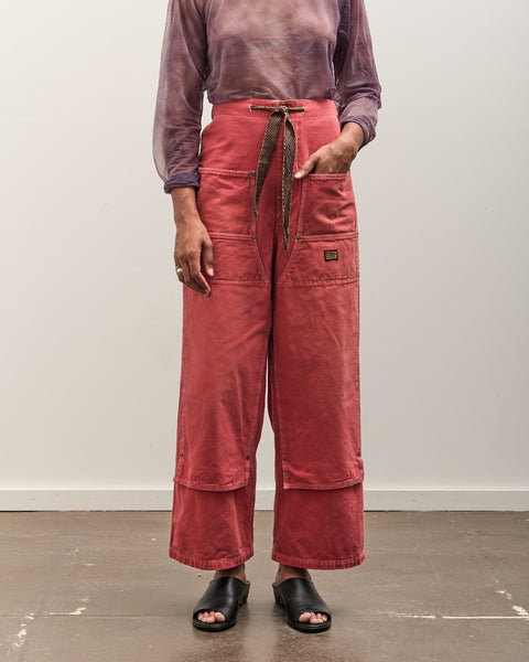 Kapital Canvas W-Knee EASY Baggy Pants, CALIFORNIA R – Glasswing