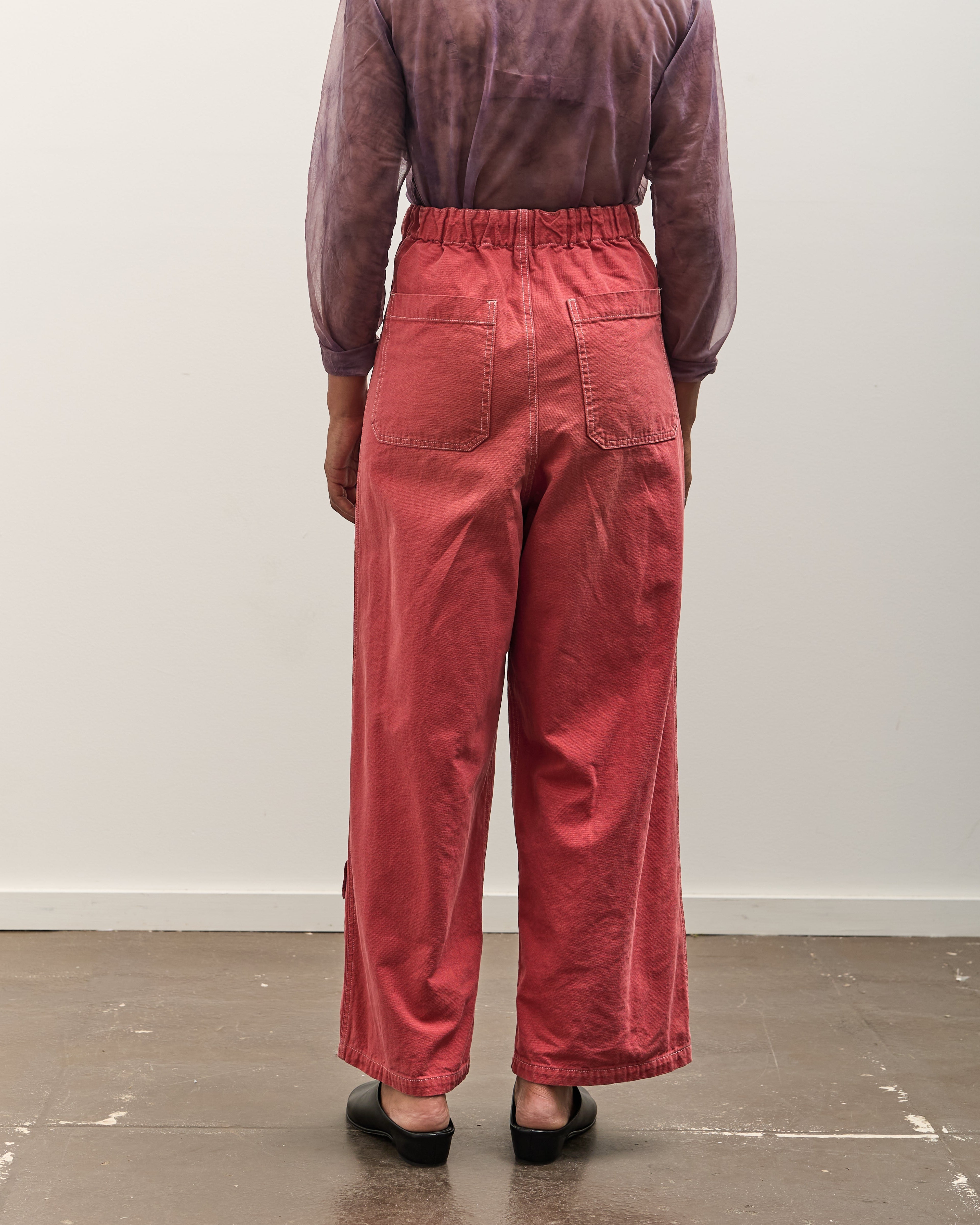 Kapital Canvas W-Knee EASY Baggy Pants, CALIFORNIA R – Glasswing