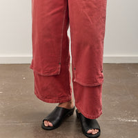 Kapital Canvas W-Knee EASY Baggy Pants, CALIFORNIA R