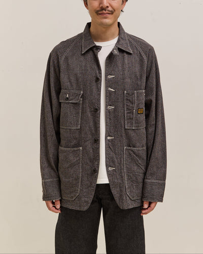 Kapital Grandrelle Chambray Cactus Coverall, Charcoal