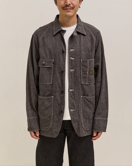 Kapital Grandrelle Chambray Cactus Coverall, Charcoal