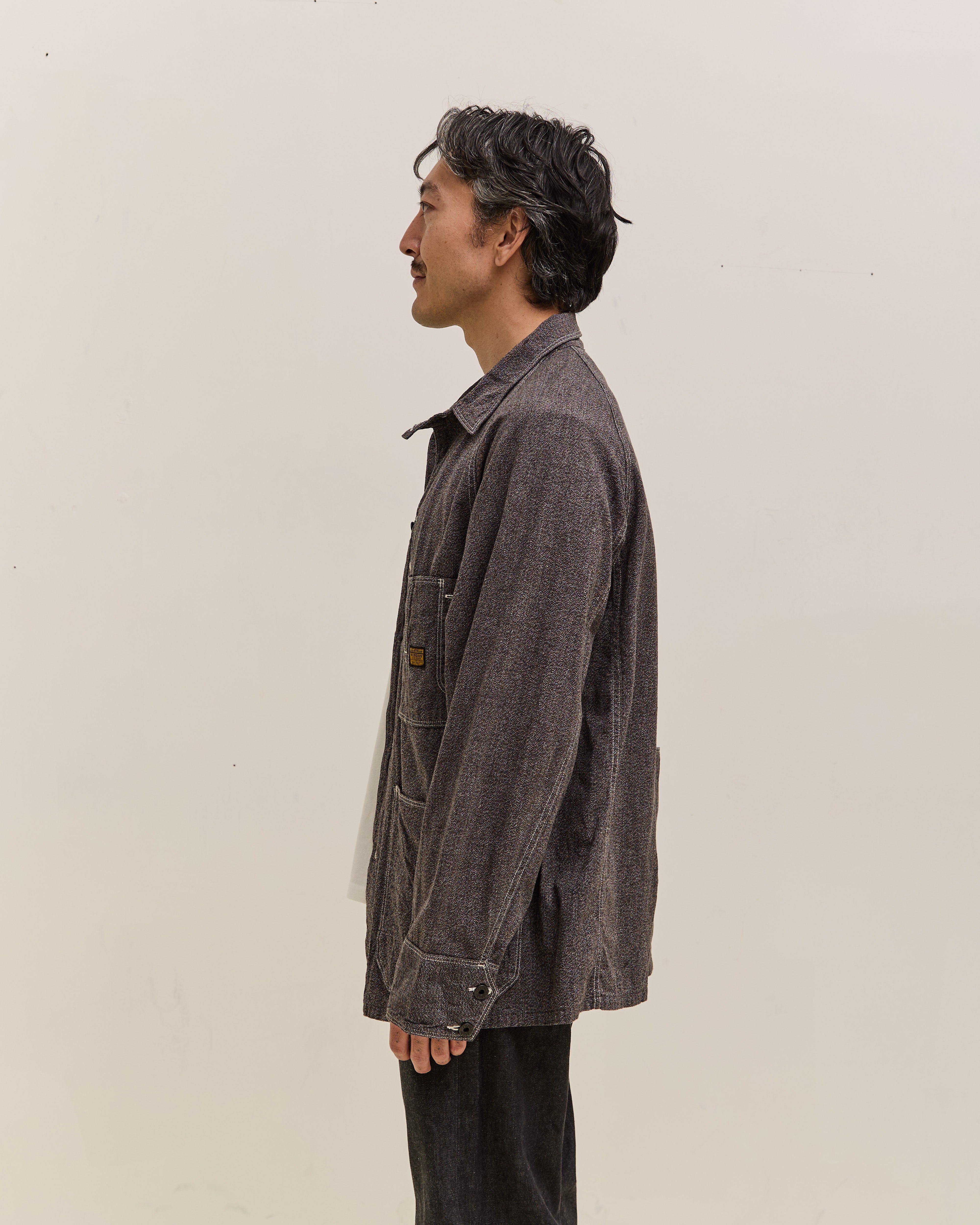 Kapital Grandrelle Chambray Cactus Coverall, Charcoal – Glasswing